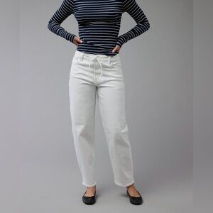 American Eagle Outfitters Women’s White Stretch Barrel Jean, Size: 20 R, NWT